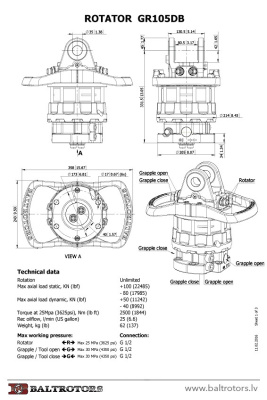 Ротатор Baltrotors GR105DB